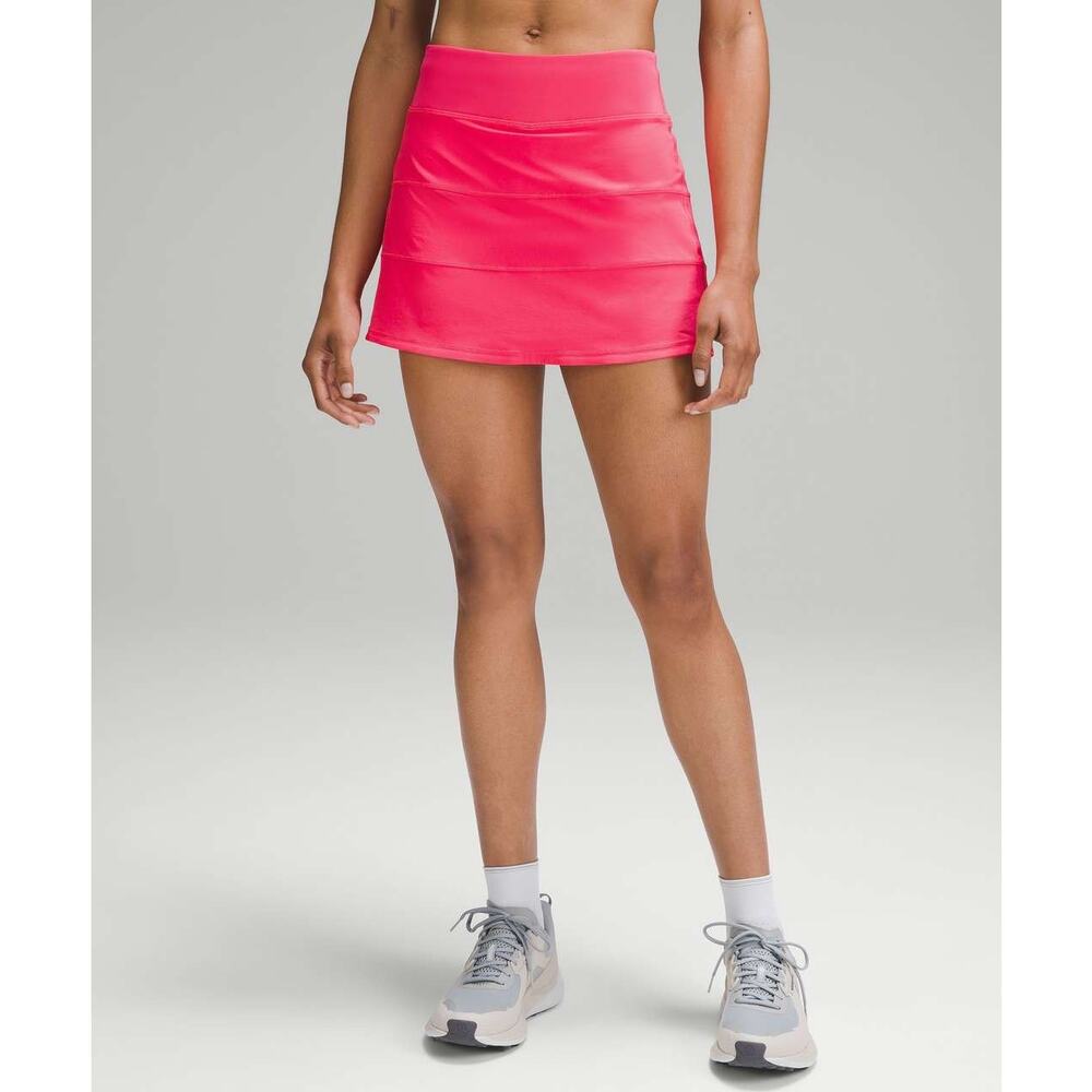 SZ 4 Lululemon Pace Rival Mid-Rise Skirt Lip Gloss - Picture 3 of 3